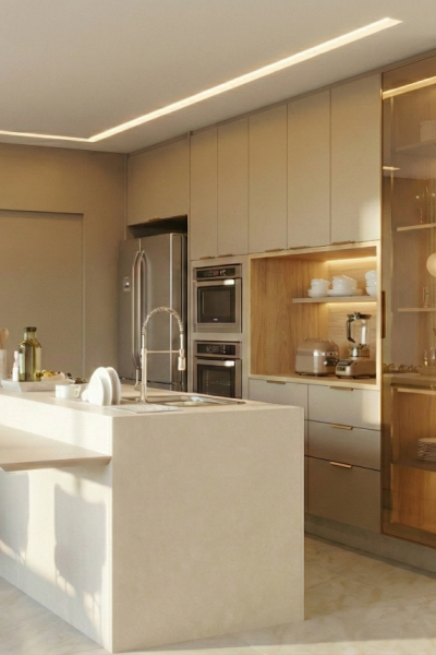 COZINHA COM BANQUETAS